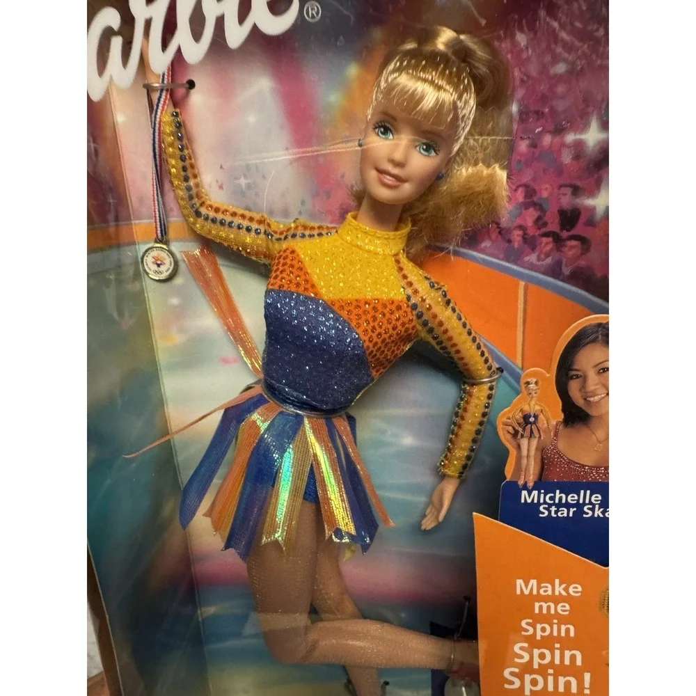 2002 Barbie Star Skater Twirl Spin Winter Olympics Salt Lake City SEALED #53375